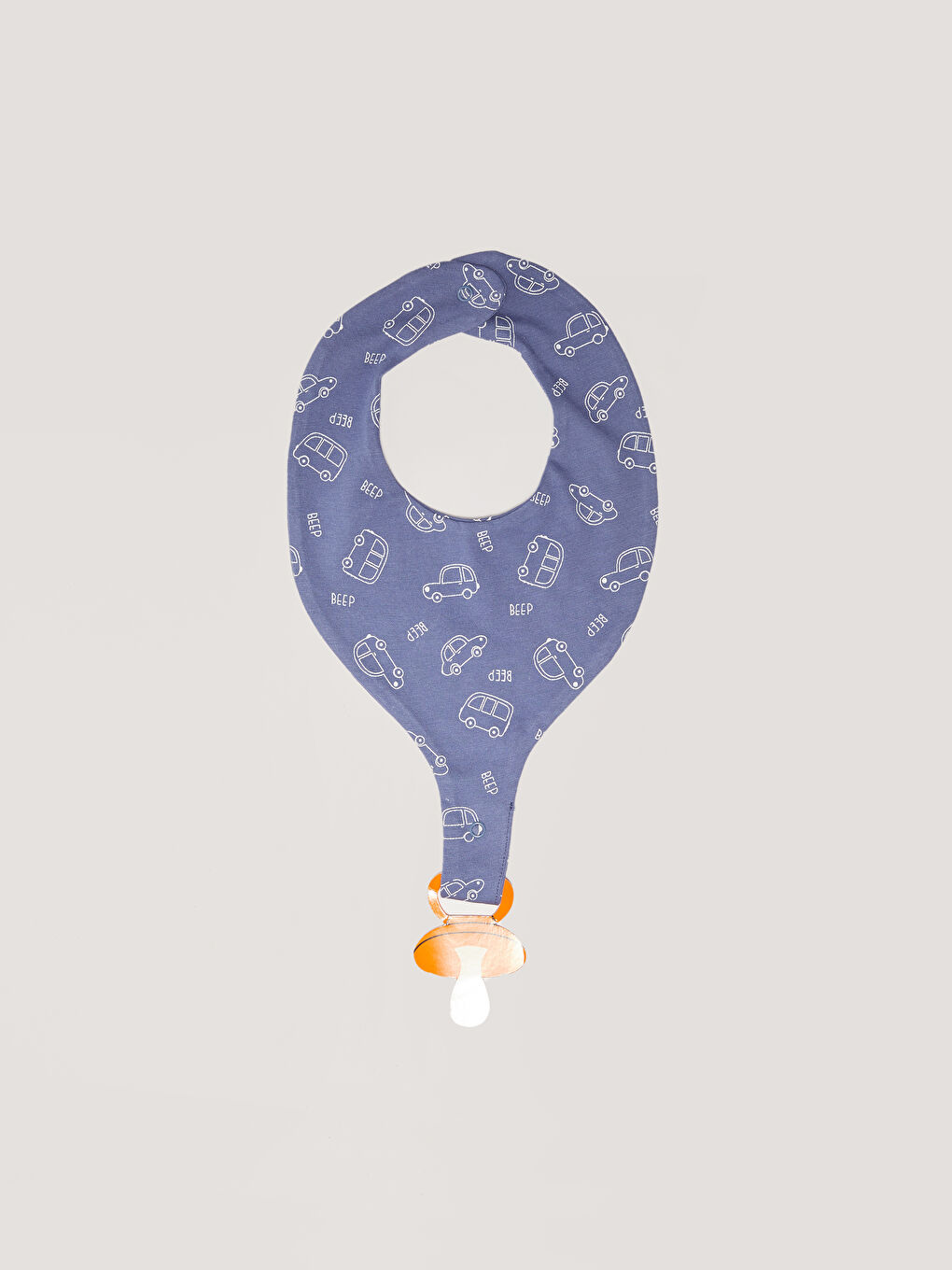 Printed Pacifier Holder Baby Boy Bib -S21340Z1-LSJ