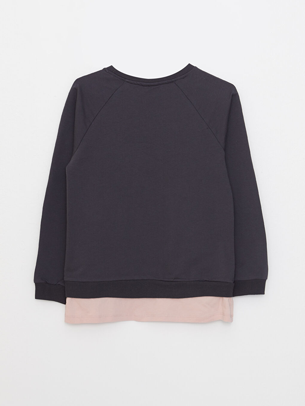 Crew Neck Printed Long Sleeve Girls' Sweatshirt and Tights-3