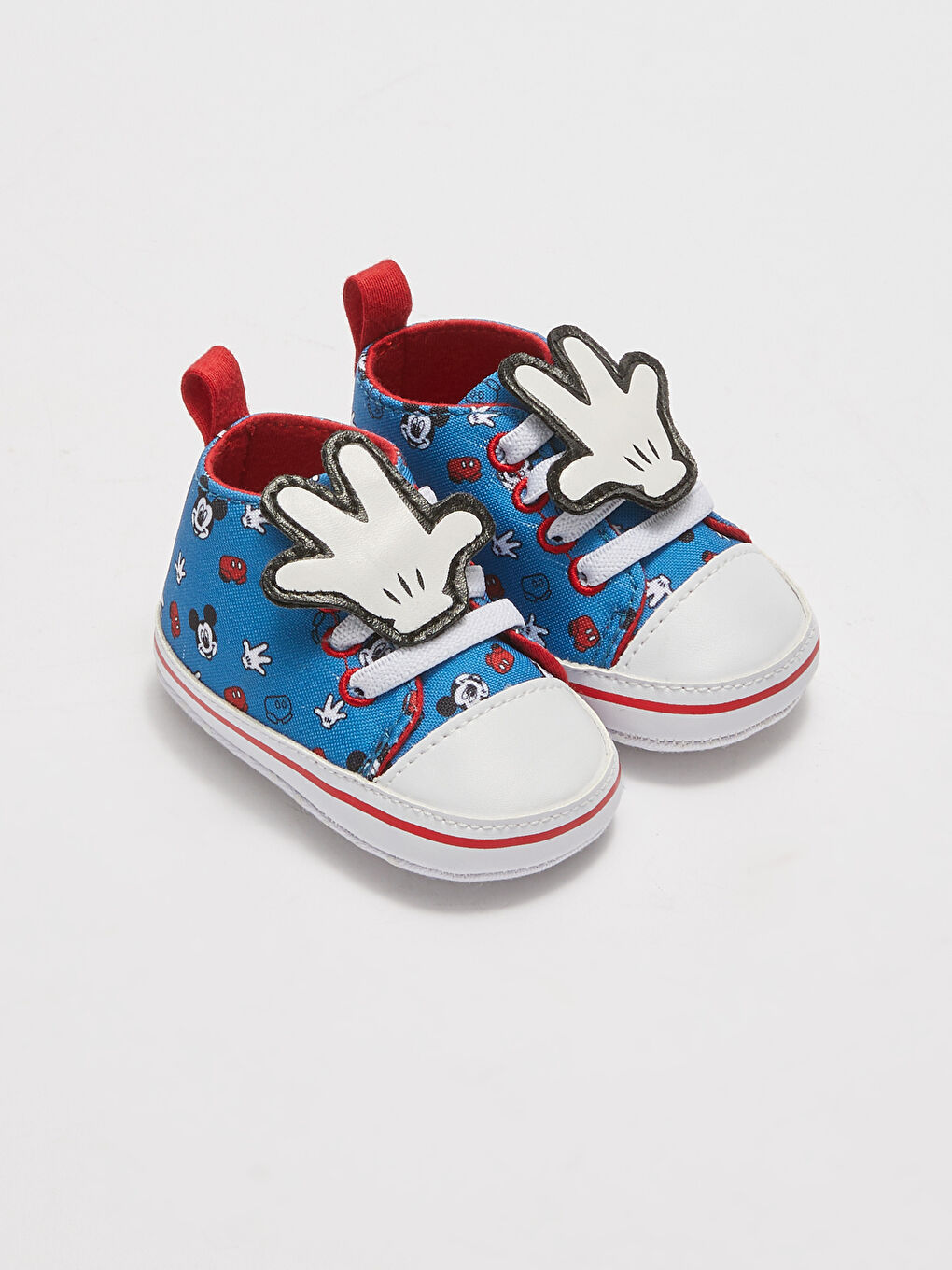 LCW STEPS Bedruckte Mickey Mouse Lizenzierte Schnür-Applikations-Baby-Jungen-Kleinkindschuhe -S21349Z1-RZU