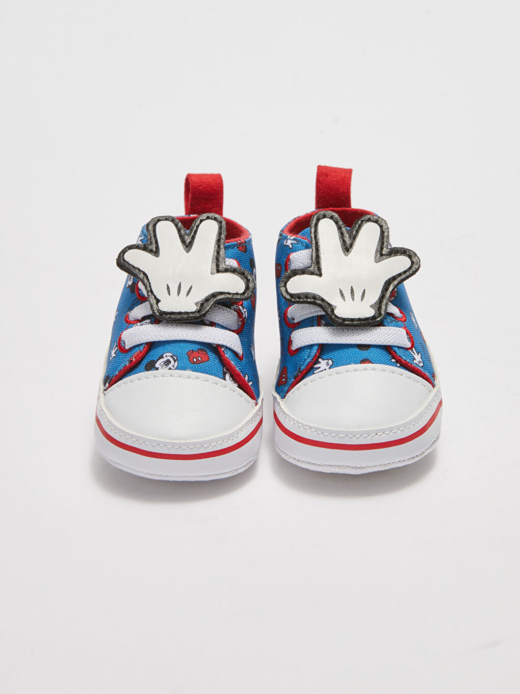 LCW STEPS Bedruckte Mickey Mouse Lizenzierte Schnür-Applikations-Baby-Jungen-Kleinkindschuhe -S21349Z1-RZU