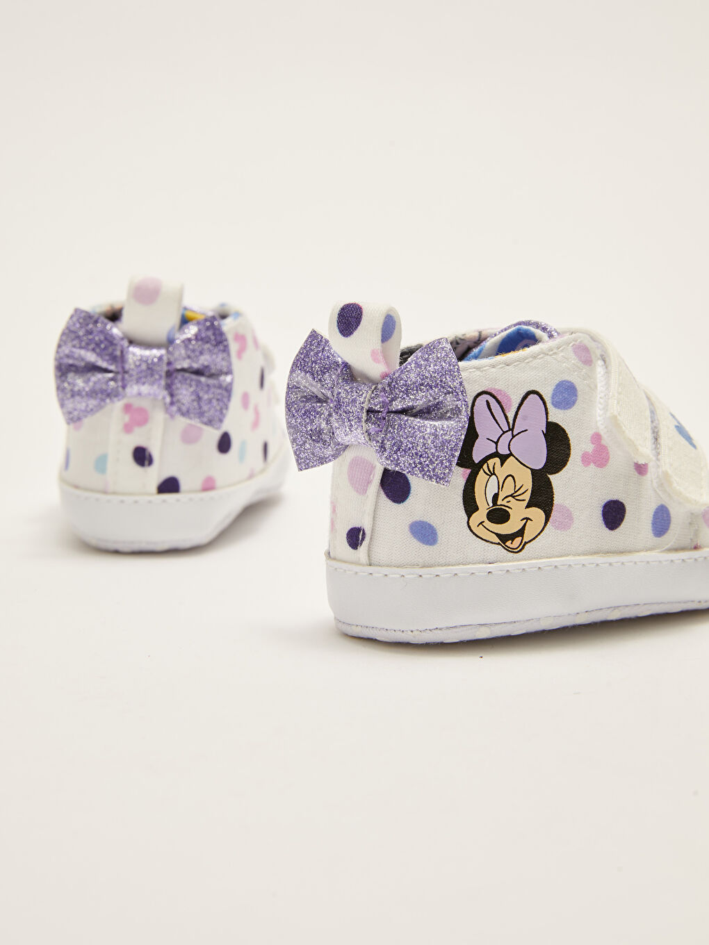 minnie mouse лицензияланған принтті сәбилерге арналған қыз балаға арналған аяқ киім-4