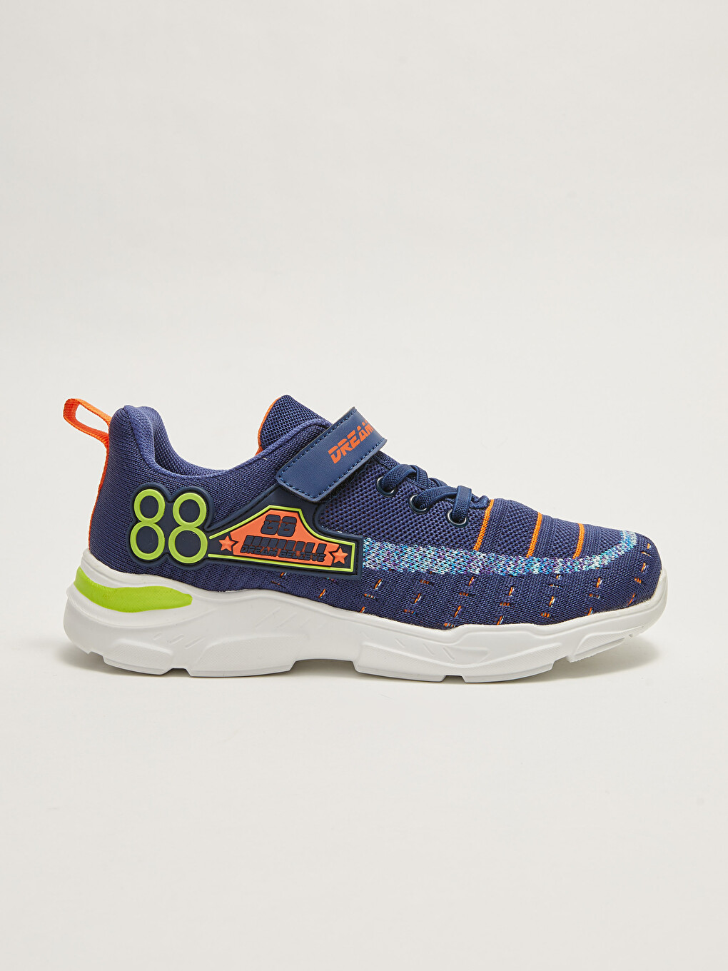 Laces and Hook-and-Loop Color Block Boys' Sports Shoes-1