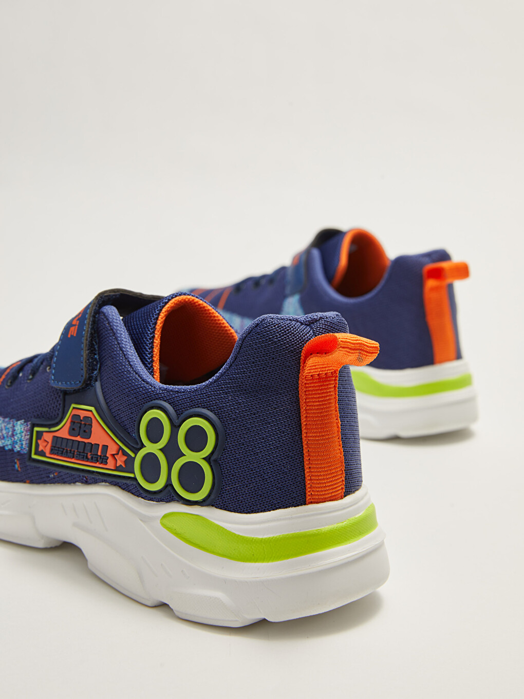 Laces and Hook-and-Loop Color Block Boys' Sports Shoes-4