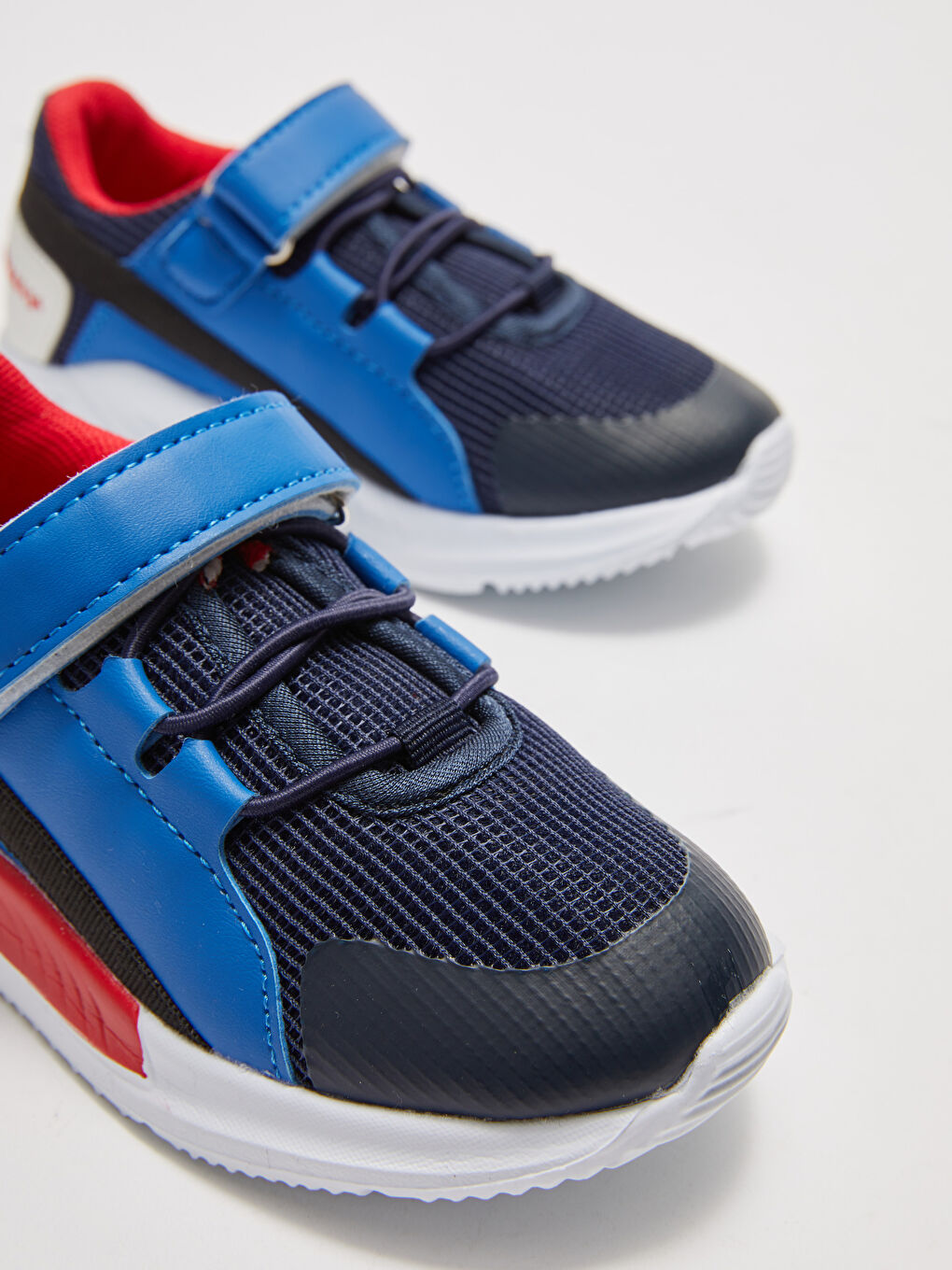 File Detaylı Bağcık ve Cırt Cırtlı Renk Bloklu Erkek Bebek Aktif Spor Ayakkabı-2