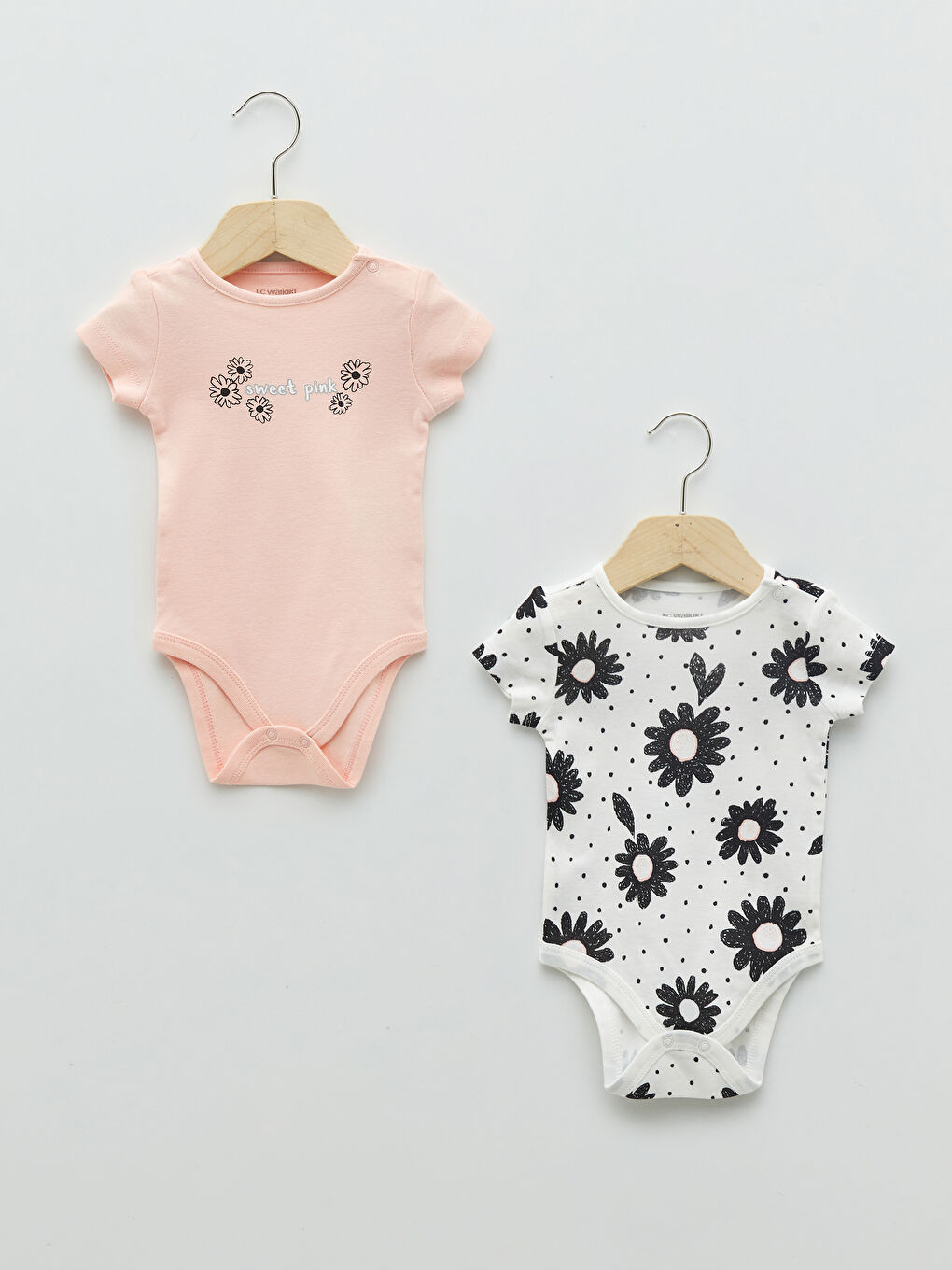 LCW baby بدلة بناتية قطنية - قطعتين -S21427Z1-LRA