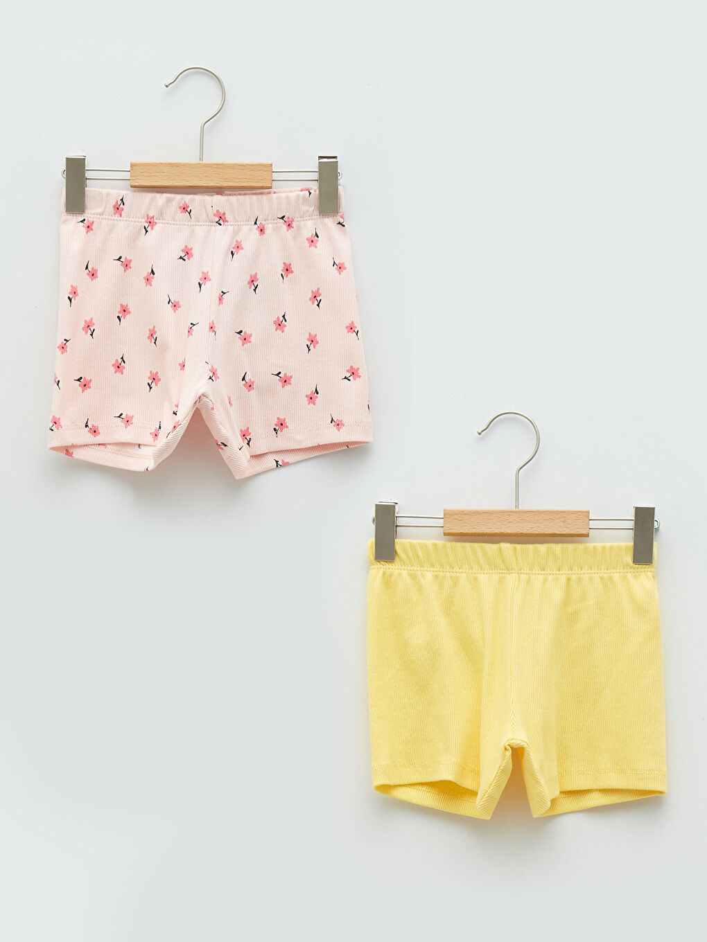 Elasticated Waist Baby Girls' Shorts 2 Pack