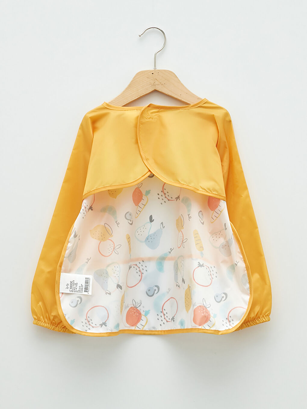 Bisiklet Yaka Uzun Kollu Baskılı Erkek Bebek Mama Önlüğü-1