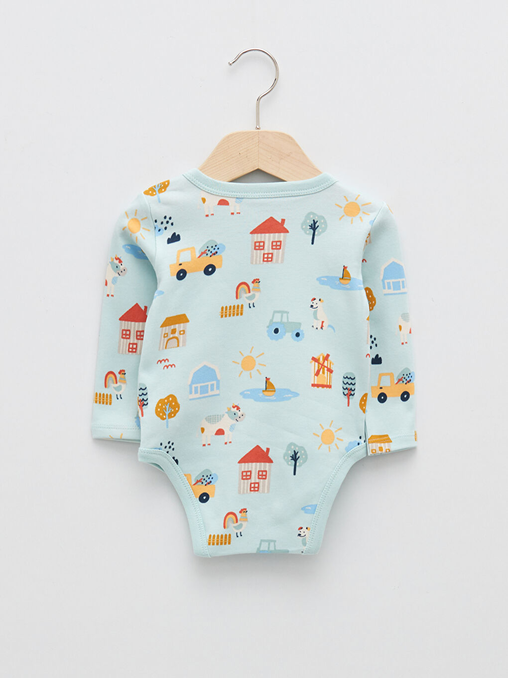 Lot de 2 bodies bébé garçon à boutons-pression imprimés à manches longues-2