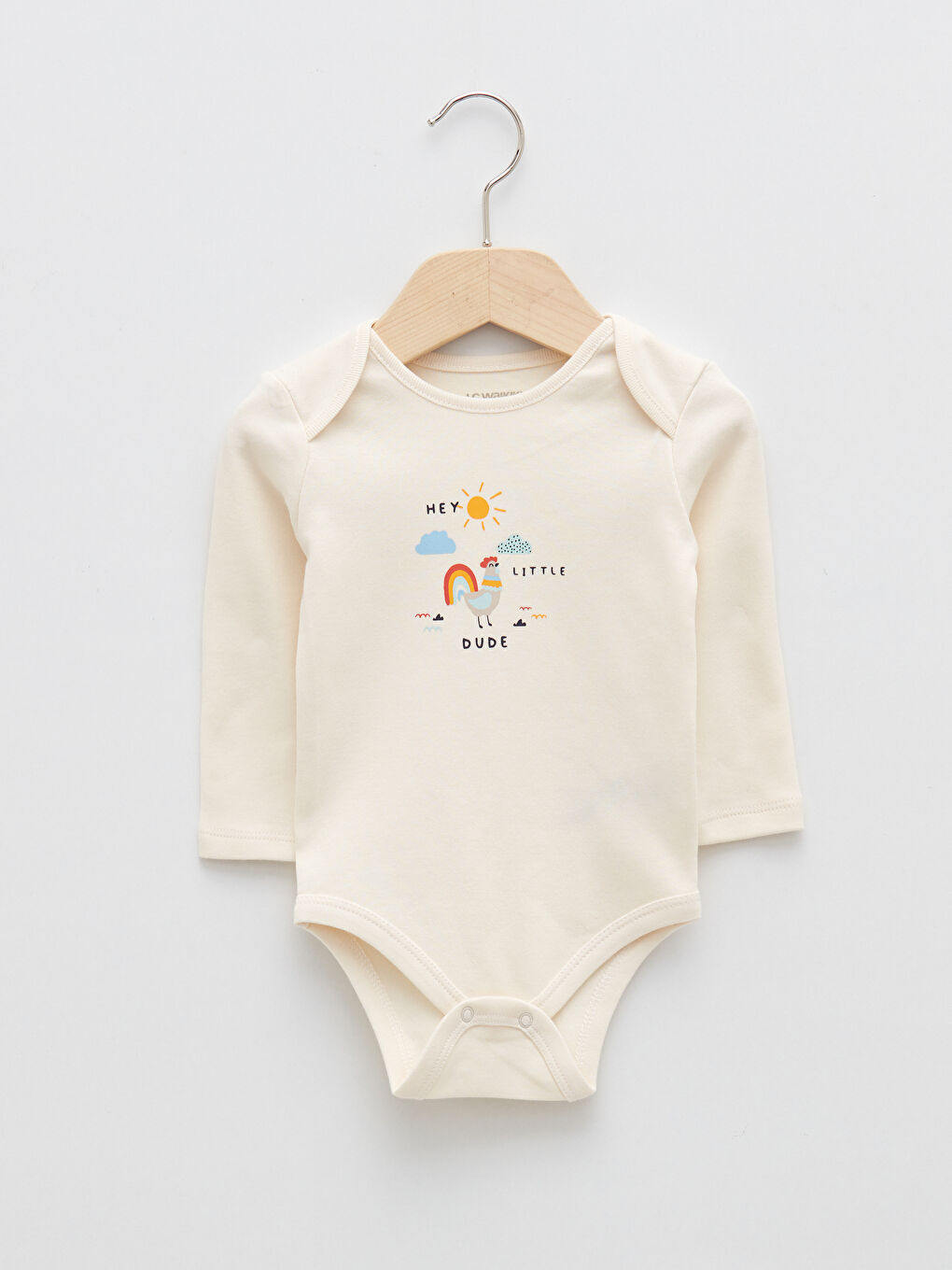 Lot de 2 bodies bébé garçon à boutons-pression imprimés à manches longues-3