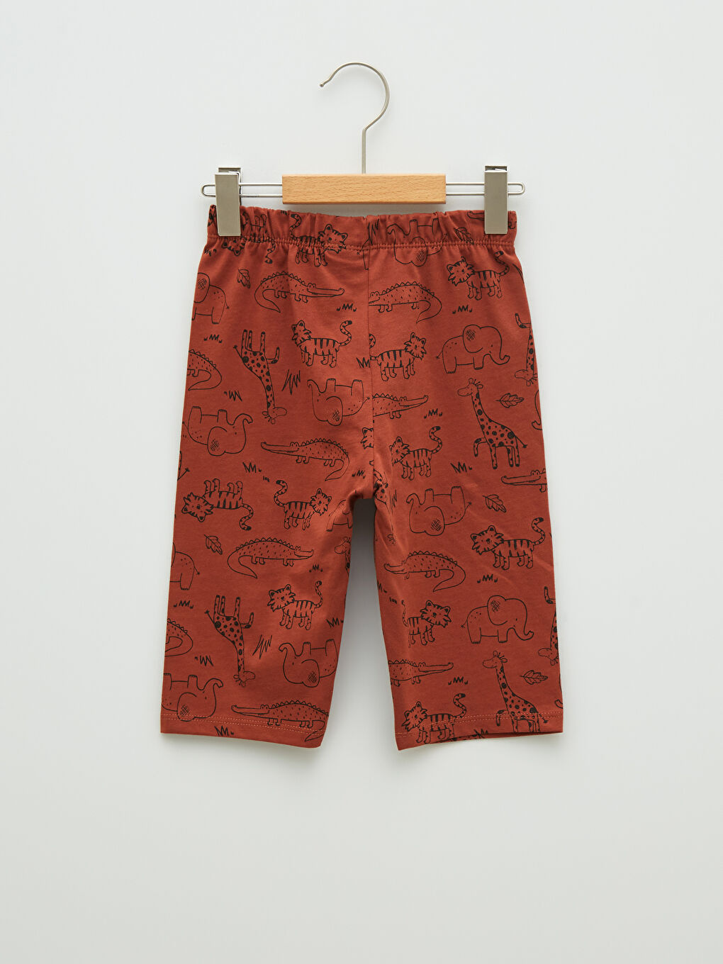 Пижамный комплект для малышей мальчиков с круглым вырезом и коротким рукавом из хлопка-5