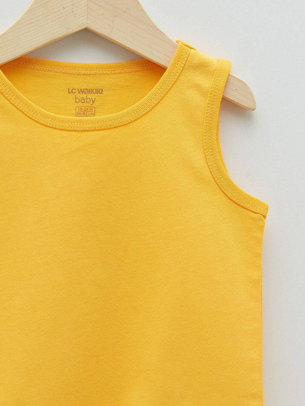 Ekru Bisiklet Yaka Erkek Bebek Atlet 2'li-2