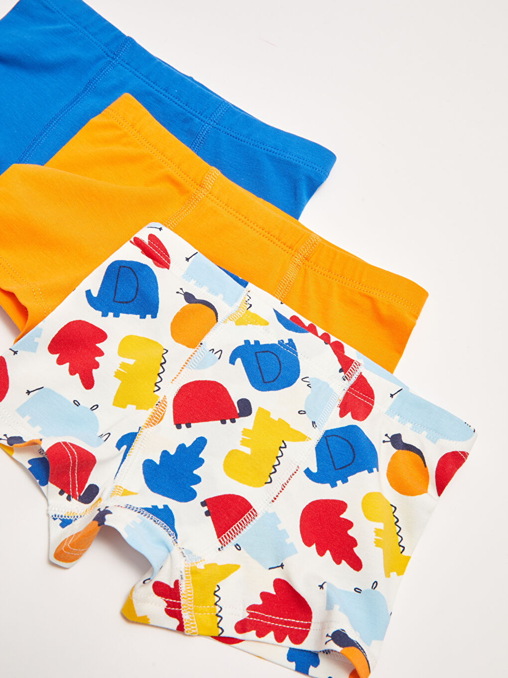 LCW baby Ekru Beli Lastikli Erkek Bebek Boxer 3'lü - 2