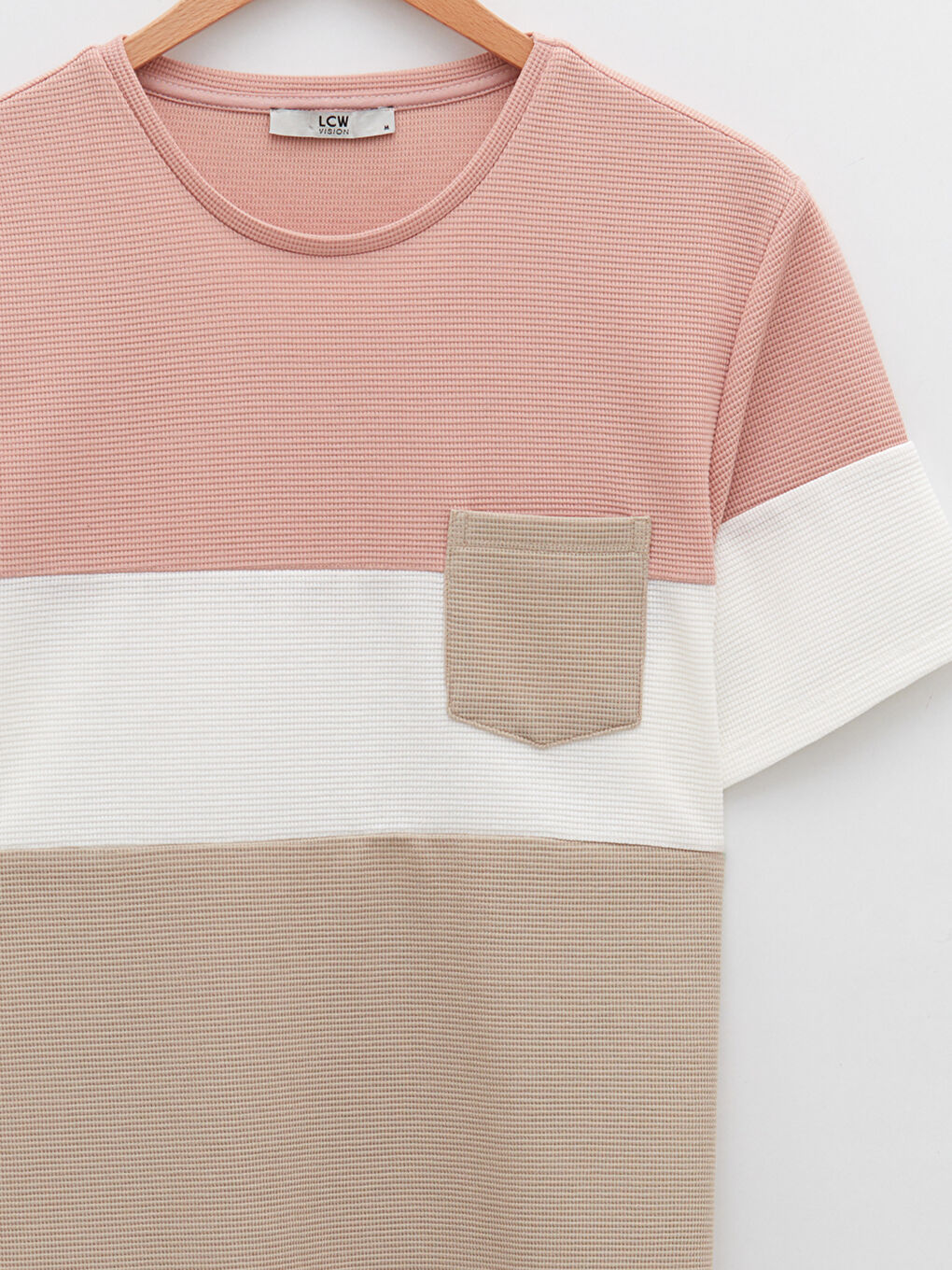 LCW Vision T-shirt à Manches Courtes avec Col Rond et Bloc de Couleurs pour Hommes -S21524Z8-G2J