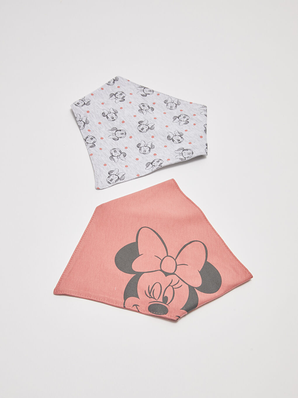 Нагрудники для девочек-малышей с принтом Минни Маус, 2 шт.-1