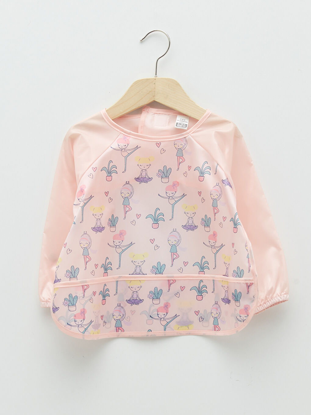 Portikla za bebe devojčice sa štampom, dugim rukavima i okruglim izrezom