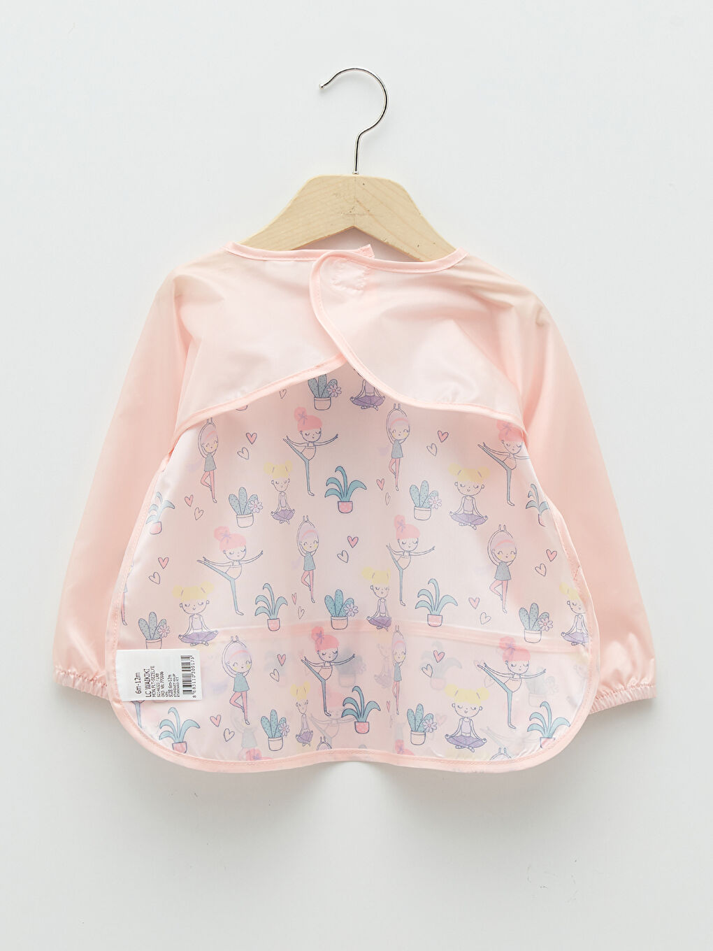 Portikla za bebe devojčice sa štampom, dugim rukavima i okruglim izrezom-1