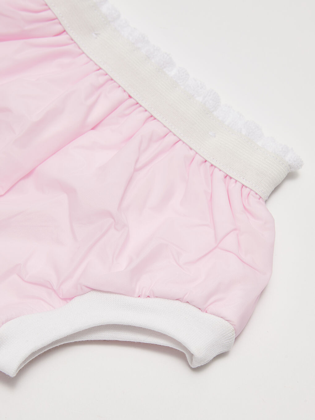 شلواری ڕاهێنانی منداڵەکەی کچ ٢ پارچە بە کمرە ئیلاستیکی سادە-1