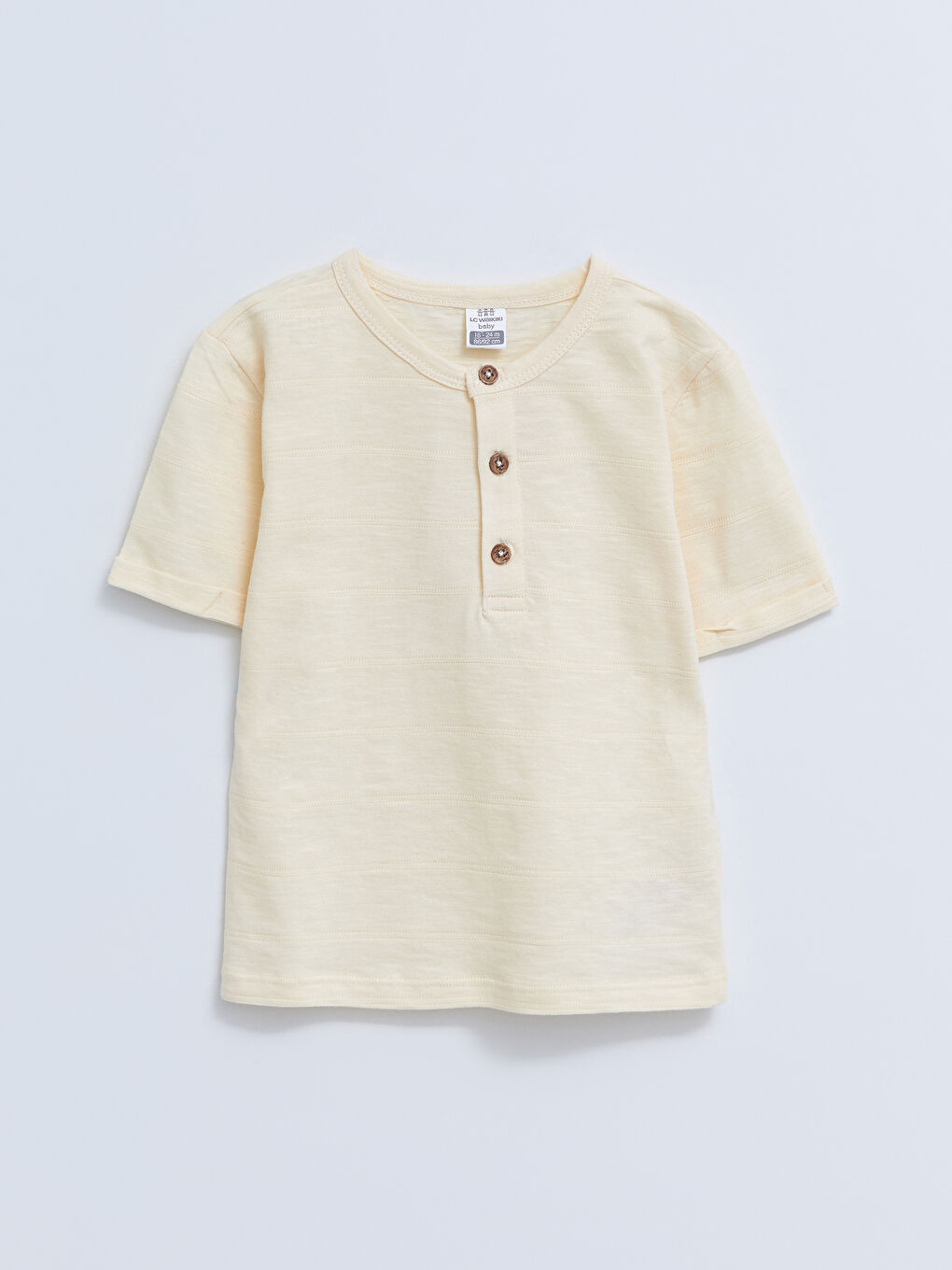 Crew Neck Short Sleeve Basic Cotton Baby Boy T-Shirt and Salopet 2-Pack Set-2