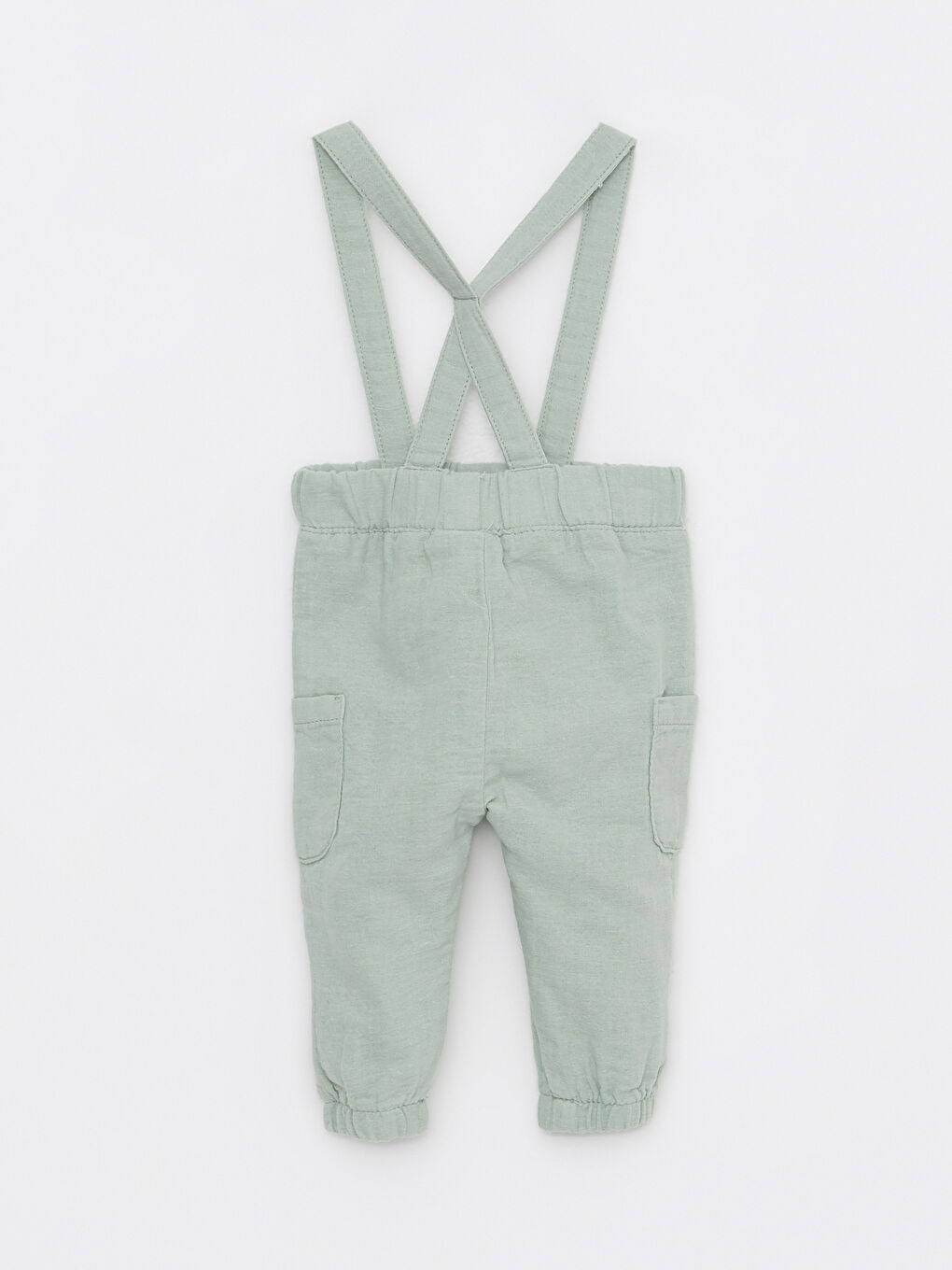 Crew Neck Short Sleeve Basic Cotton Baby Boy T-Shirt and Salopet 2-Pack Set-6