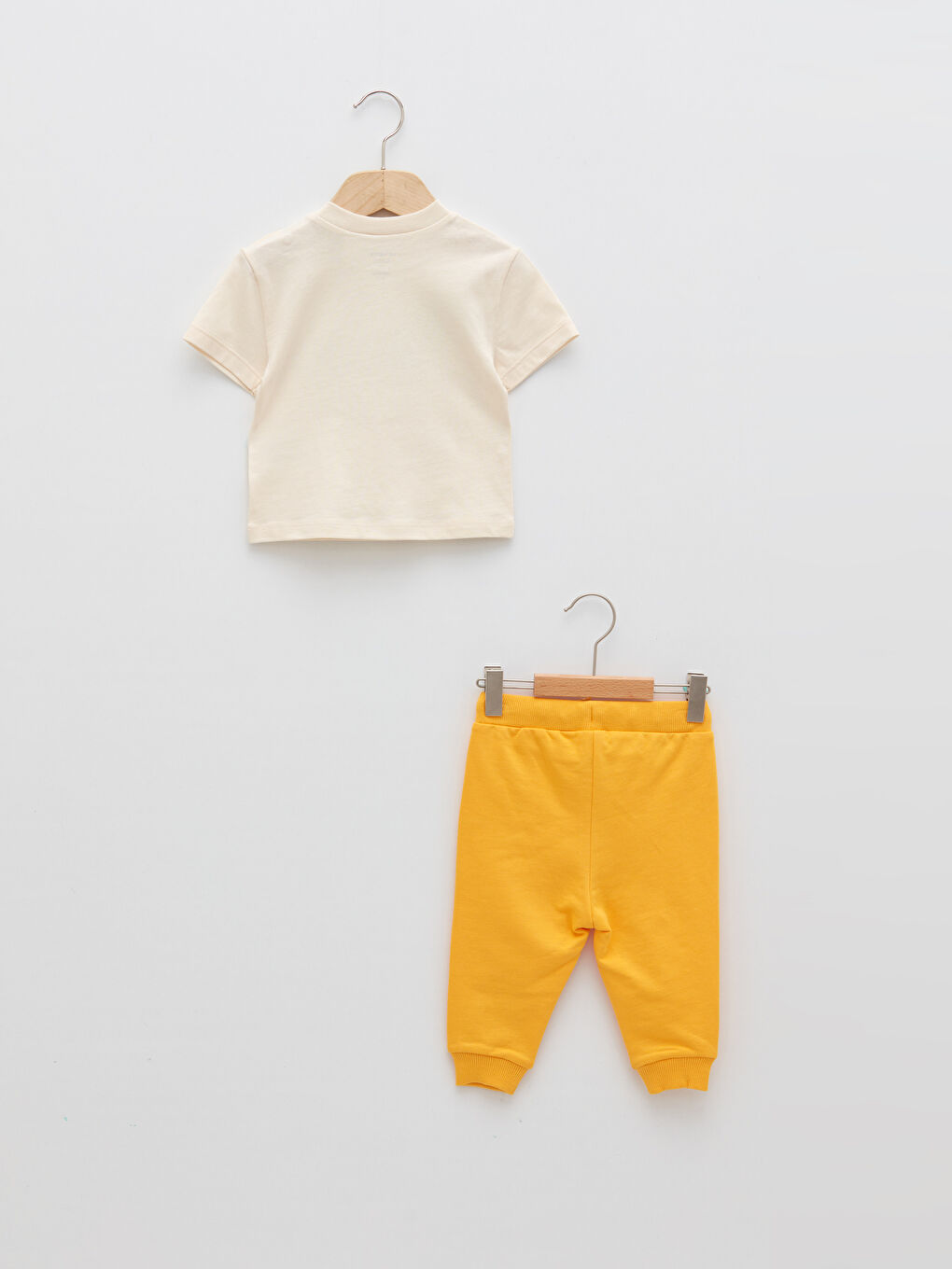 Ensemble 2 Pièces T-Shirt et Short en Coton Imprimé Mickey Mouse à Manches Courtes Col Rond pour Garçon Bébé-1