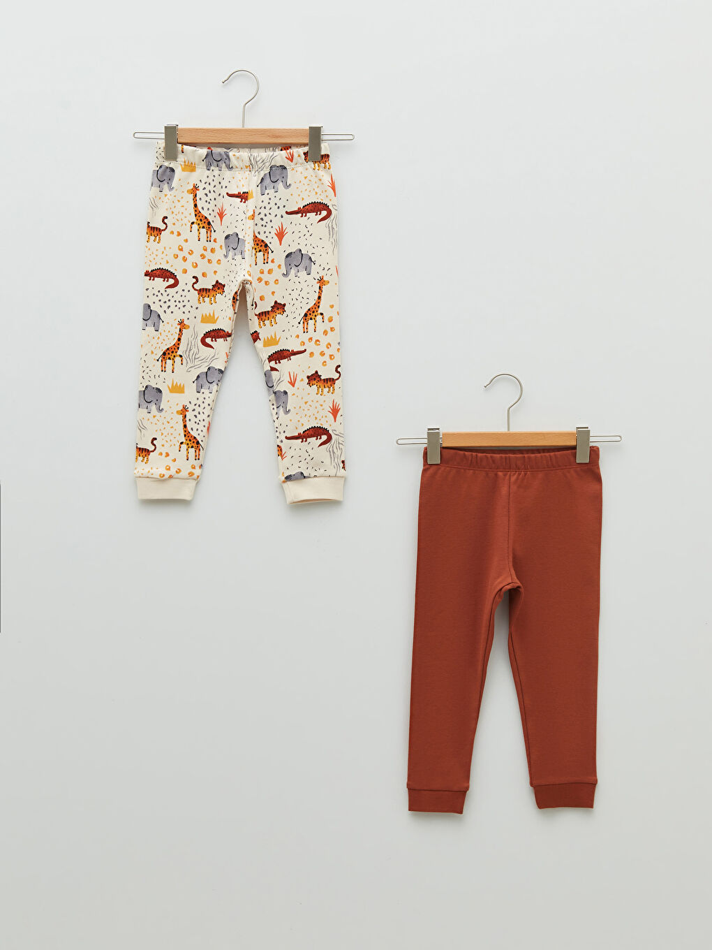 LCW baby Elastični Pojas Pamučne Helanke za Bebe Dečake 2 Komada -S21609Z1-LRB