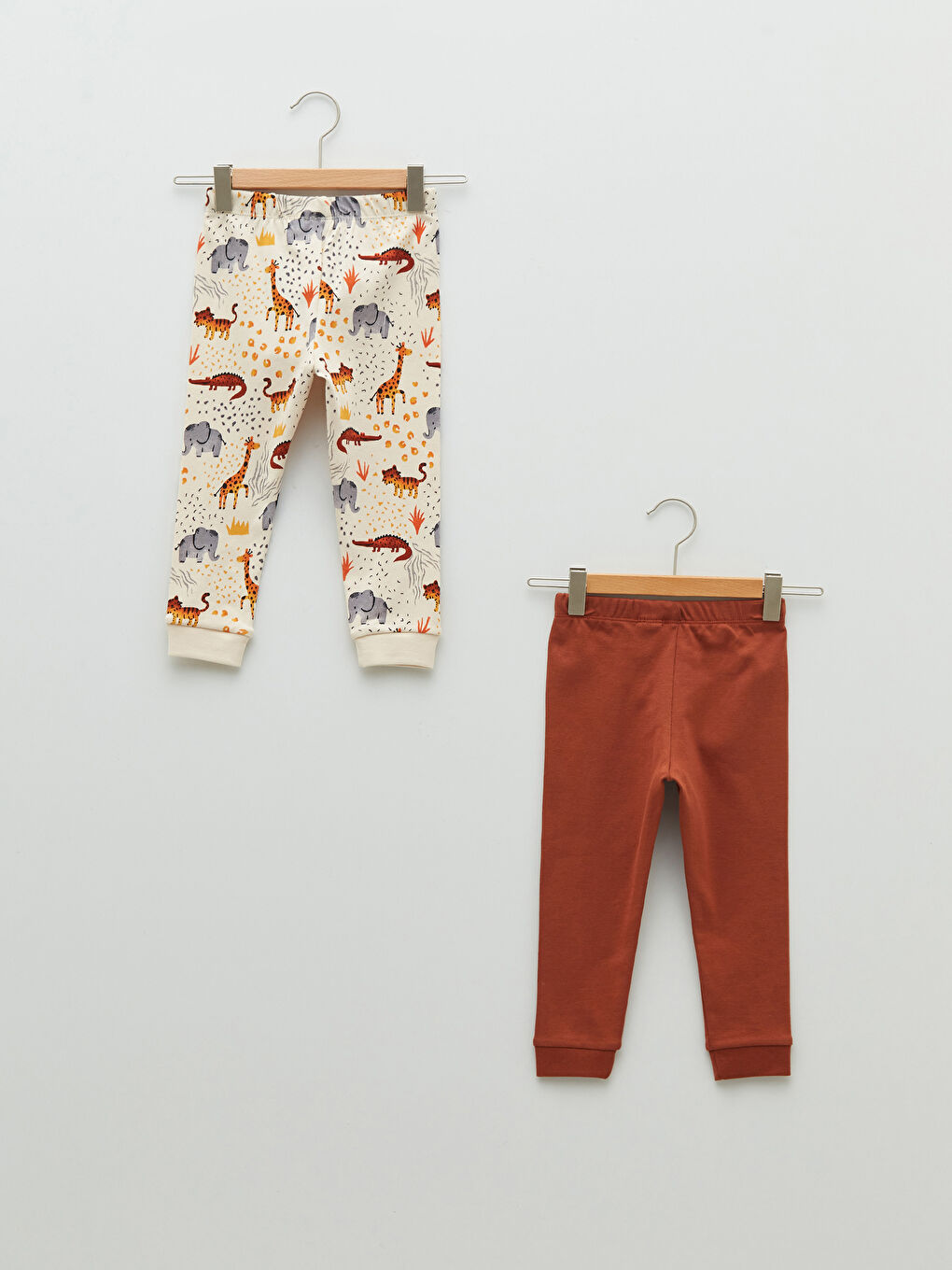 LCW baby Elastični Pojas Pamučne Helanke za Bebe Dečake 2 Komada -S21609Z1-LRB