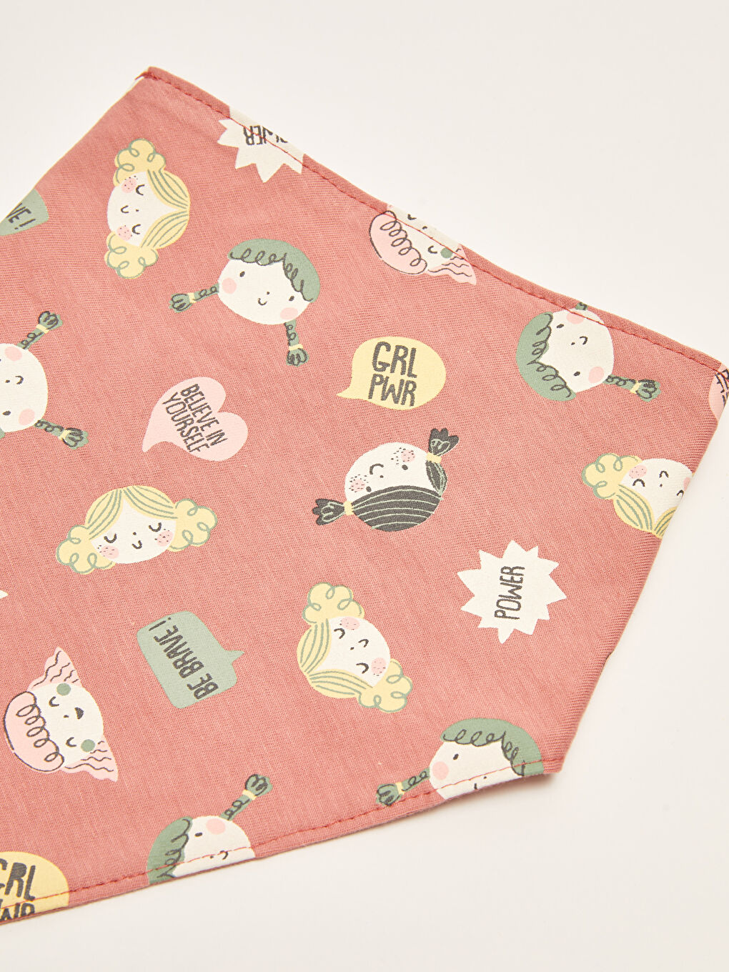 مريلة قطن مطبوع للبنات الأطفال - قطعتين-1