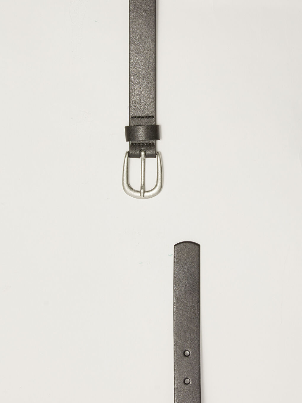 Siyah Deri Görünümlü Kadın Kemer-2