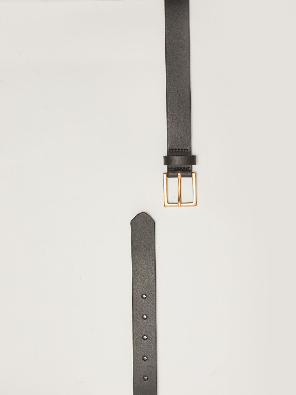 Siyah Deri Görünümlü Kadın Kemer-4