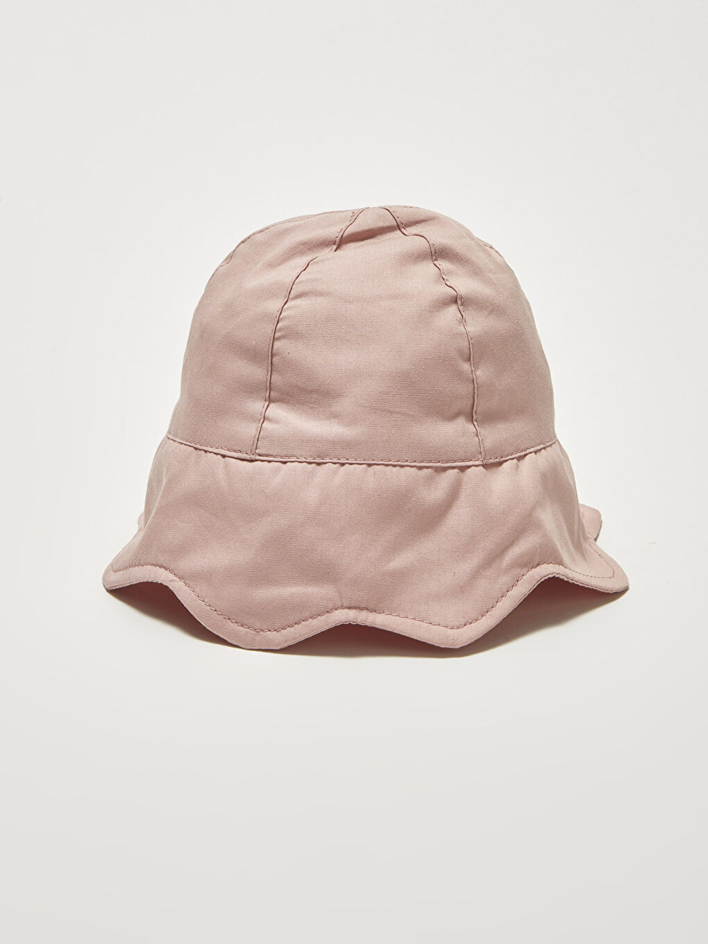 Pembe Basic Poplin Kız Bebek Şapka