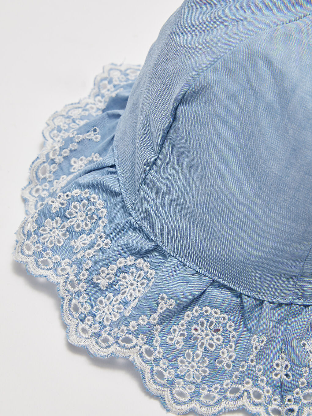 قبعة بوبلين للبنات الرضع-2