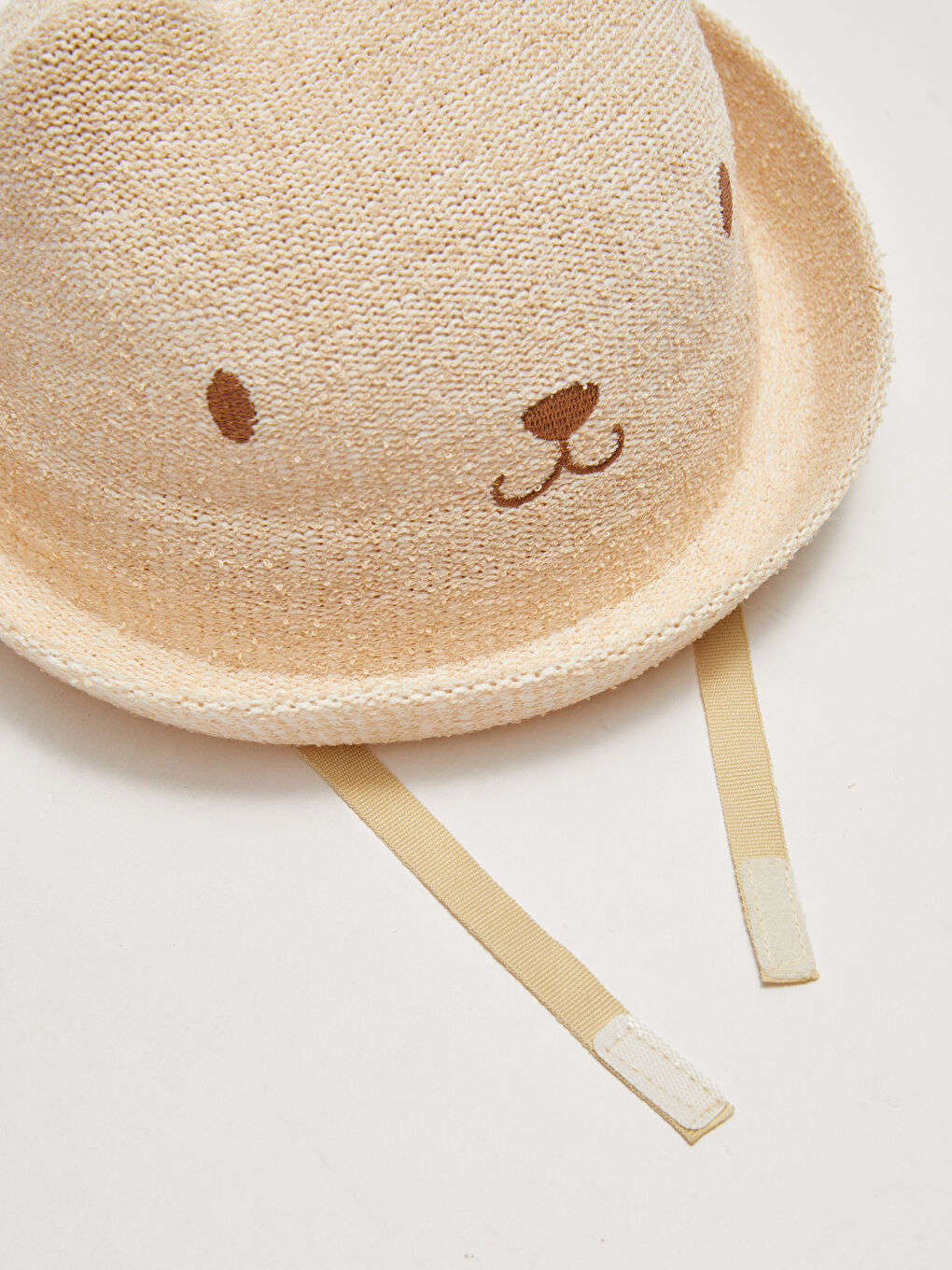 LCW baby Embroidery Detailed Baby Boy Straw Hat -S21666Z1-G7K
