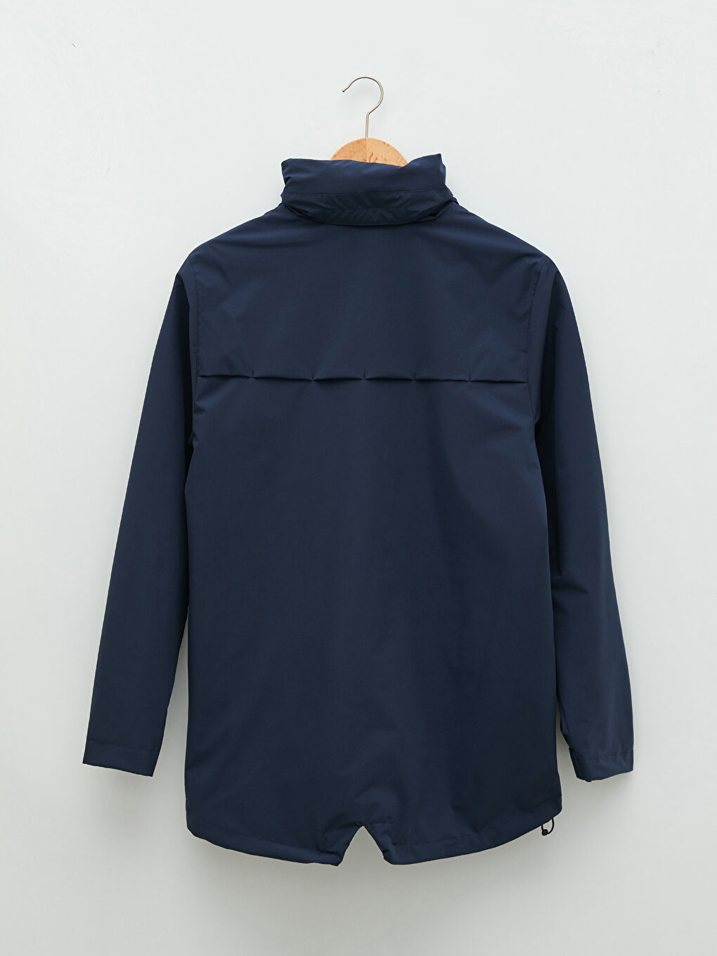 İndigo Standart Kalıp Kapüşonlu Erkek Yağmurluk-7
