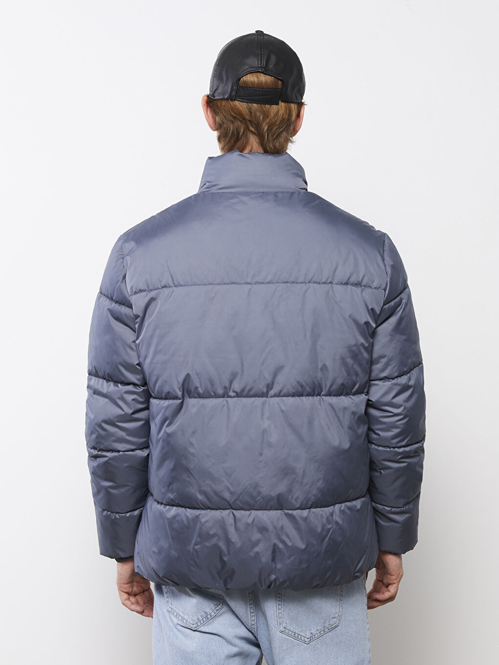 Standard Pattern Stand Up Collar Thick Men's Inflatable Coat -S21678Z8-RUL