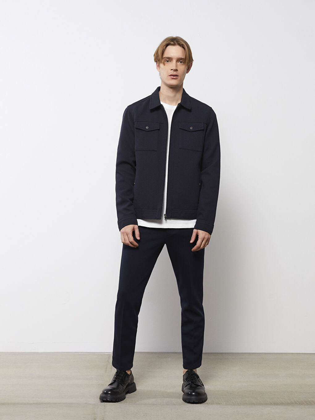 LCW Vision Slim Fit Gömlek Yaka Erkek Mont -S21680Z8-RFG