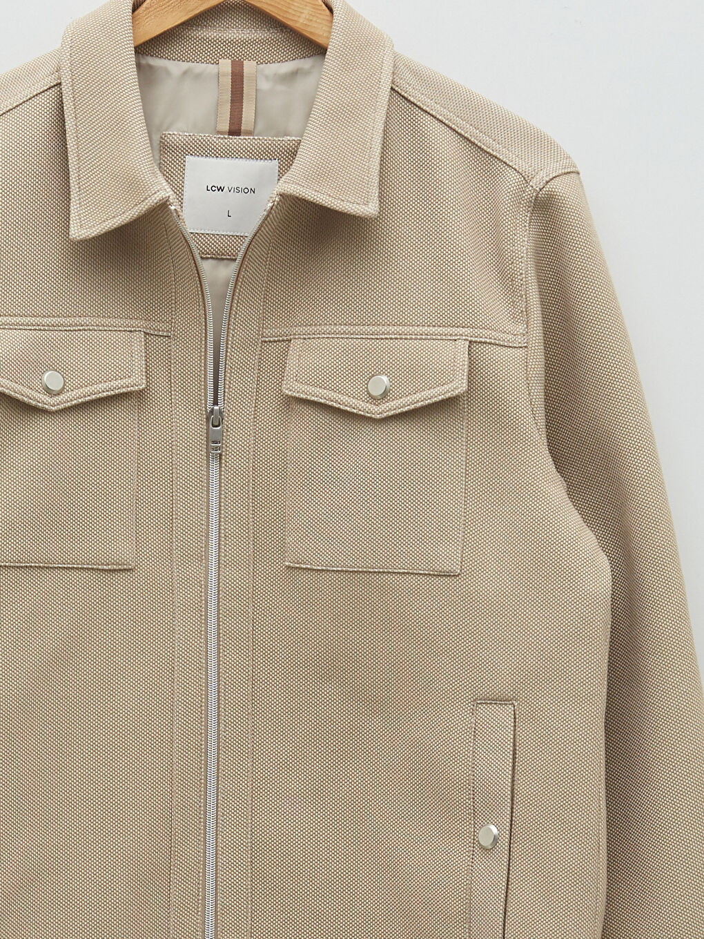 LCW Vision Slim Fit Collared Neck Men's Coat -S21680Z8-D2Y