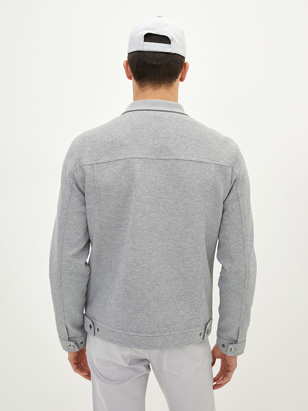 Slim Fit Shirt Collar Men's Coat -S21680Z8-LAL