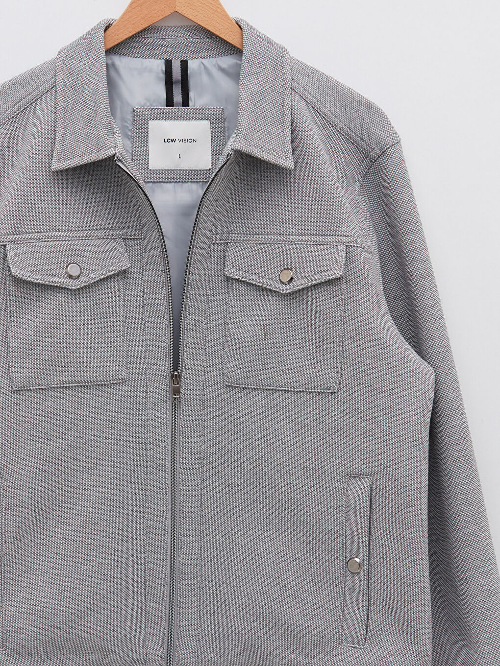 Slim Fit Shirt Collar Men's Coat -S21680Z8-LAL