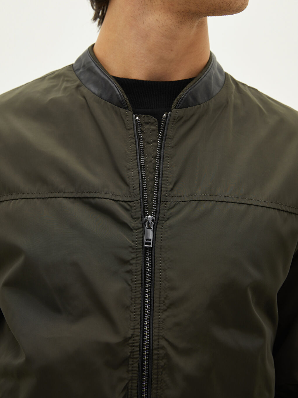 Бомбер с воротником колледж для мужчин-3