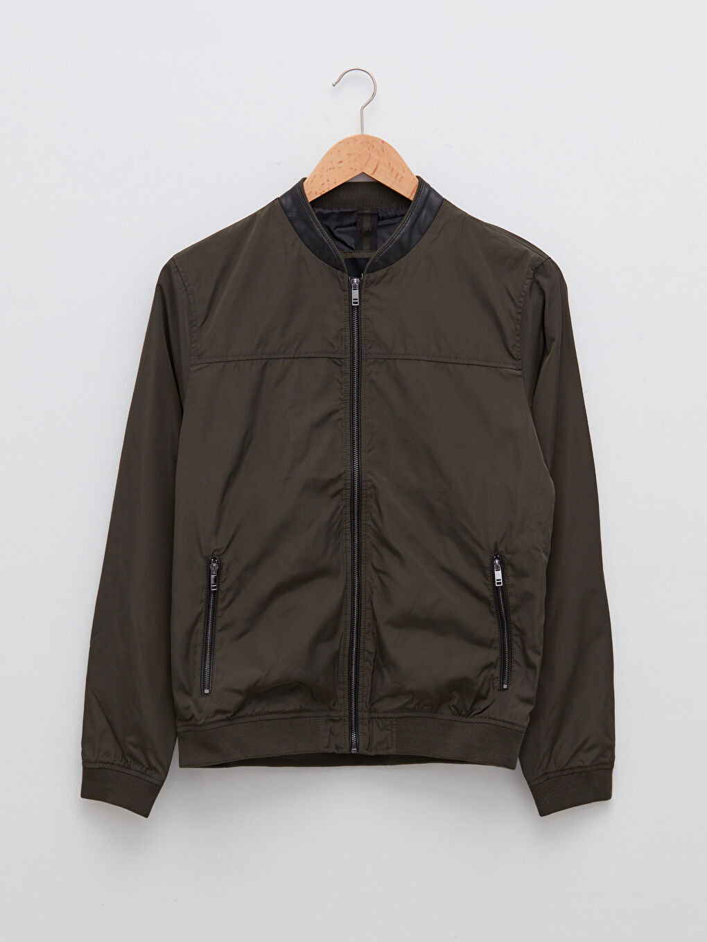 Бомбер с воротником колледж для мужчин-5