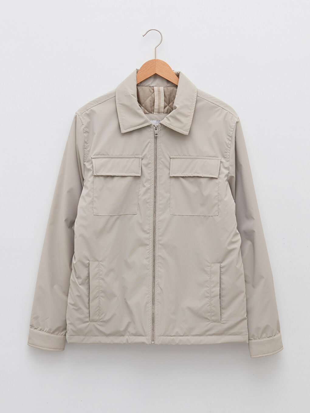 LCW Vision Slim Fit Gömlek Yaka Erkek Deri Görünümlü Mont -S21682Z8-QVW