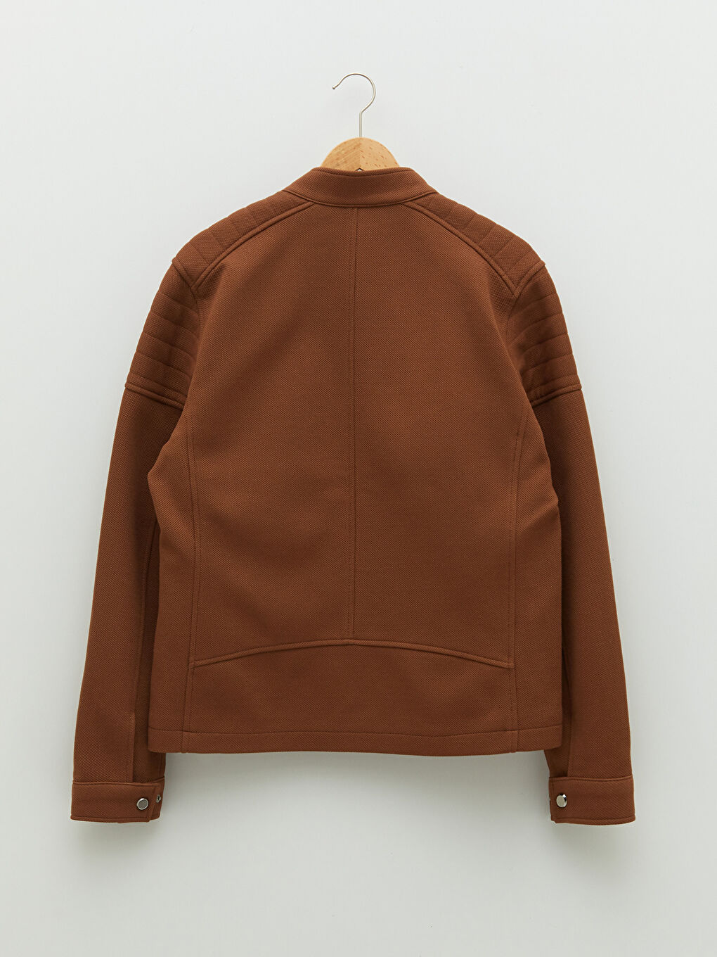 Slim Fit Biker Neck Men's Coat-6