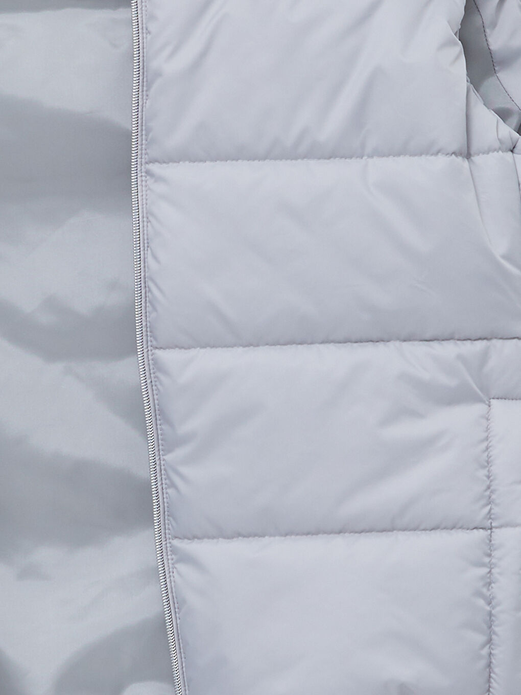 Bej Slim Fit Dik Yaka Erkek Şişme Yelek-7