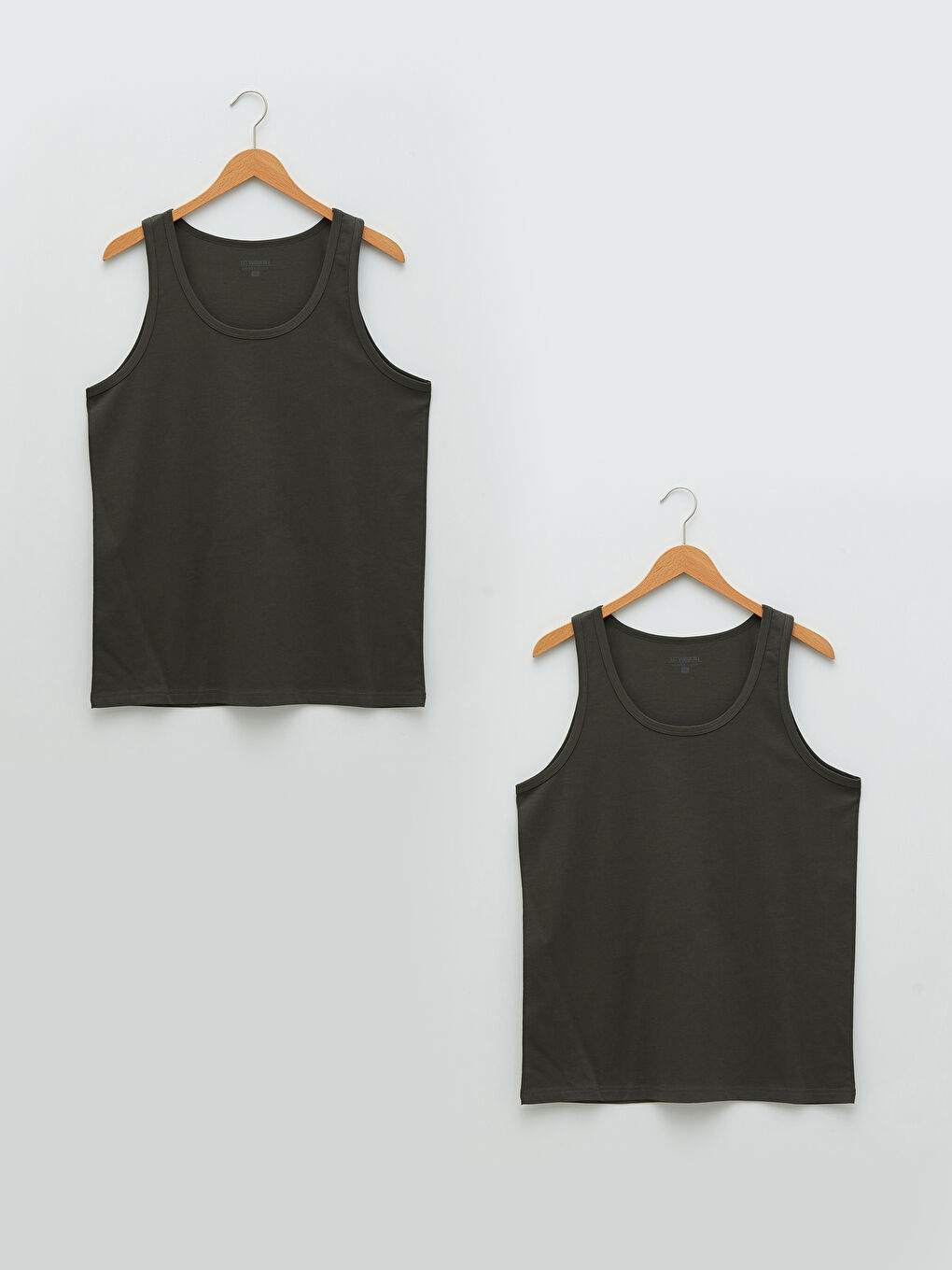 U Neck Basic Cotton Male Athlete in 2 Pieces-5