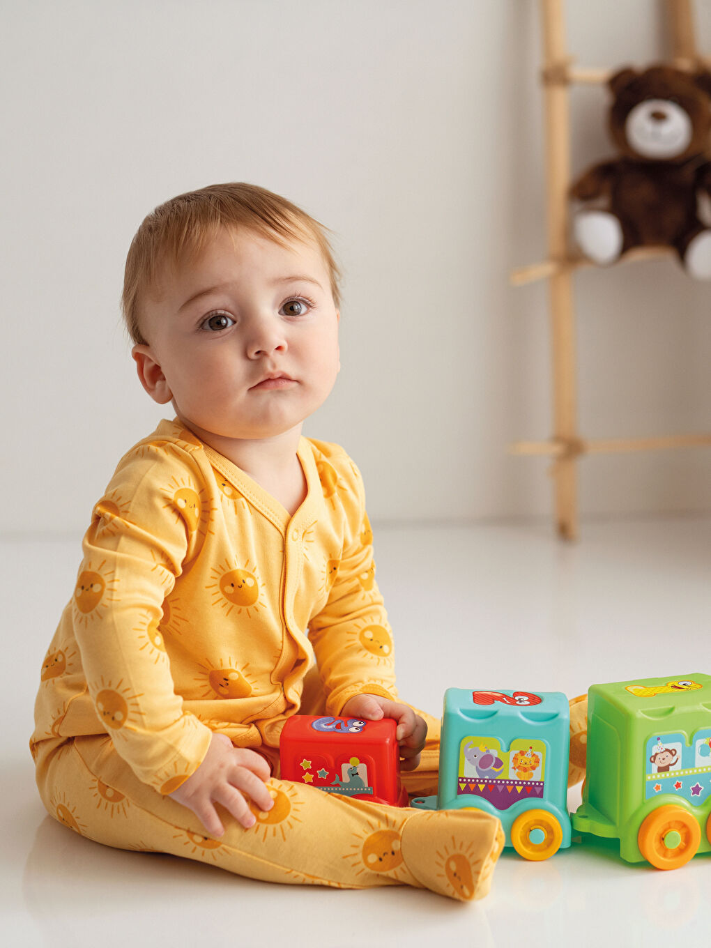 Crew Neck Printed Baby Boys' Hospital Outlet Set of 3-1