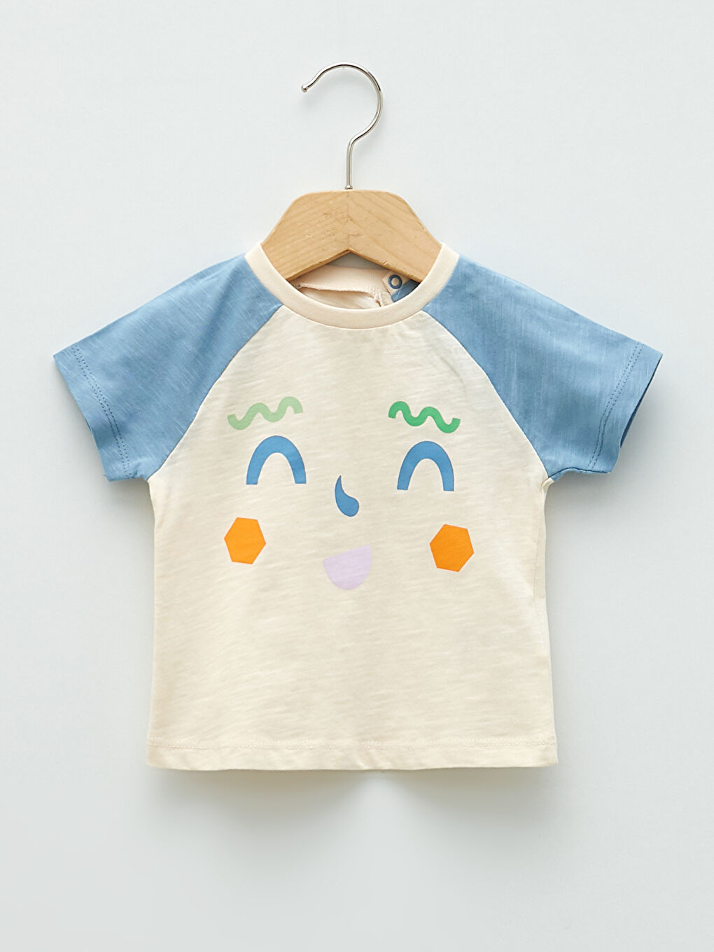 Tricou Bebeluși Băieți Guler Rotund Mânecă Scurtă Imprimat 2 Bucăți-1