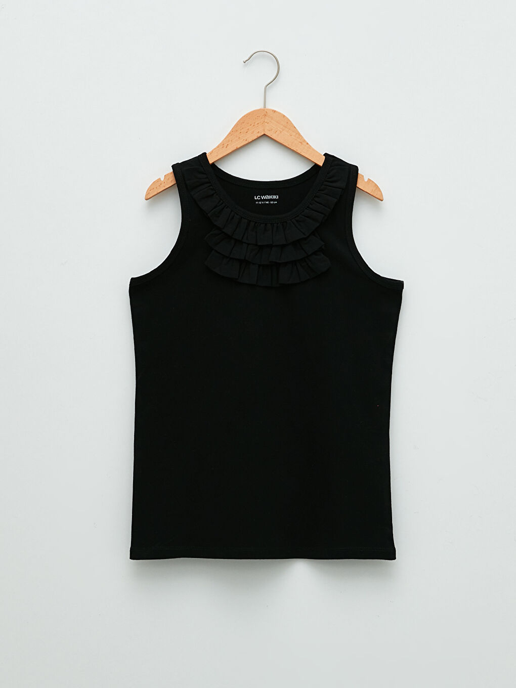 Crew Neck Basic Girls' Tank Top -S21739Z4-CVL