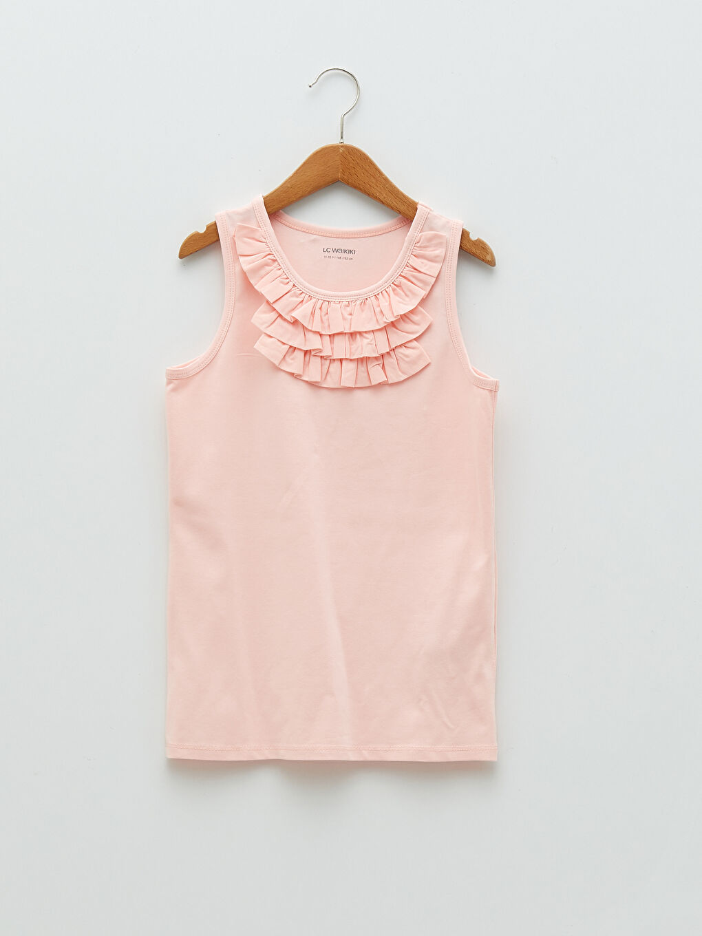 Crew Neck Basic Girl Singlet -S21739Z4-FWH