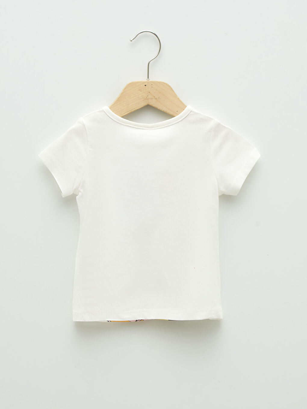 Set de pijama pentru bebeluși fete din bumbac cu mânecă scurtă și guler rotund, imprimat Minnie Mouse-2