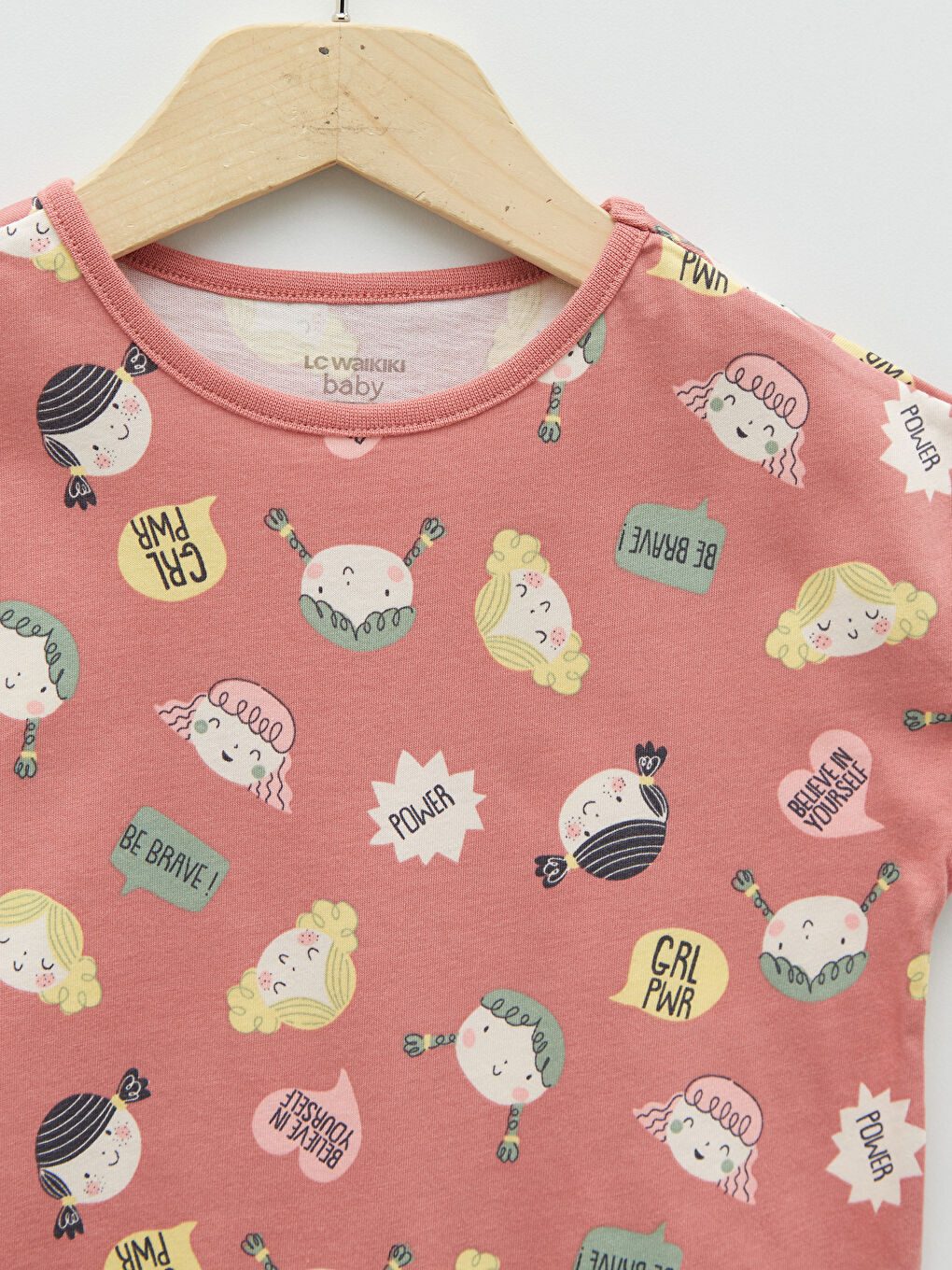 Crew Neck Short Sleeve Printed Baby Girl Rompers 2 Pack-6